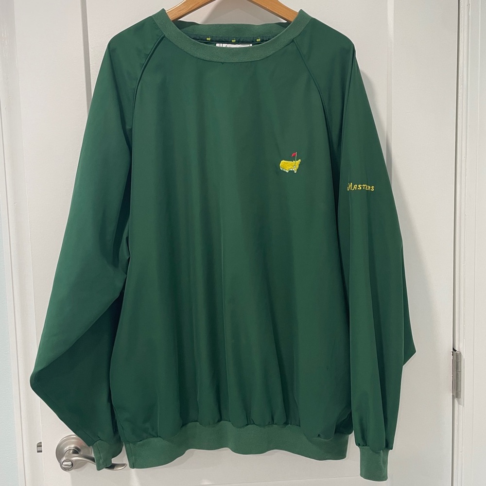 VTG Slazenger Augusta National Masters Green Pullover Windbreaker Pockets Y2K XL - Picture 16 of 16